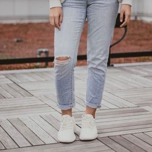 Women's Natural White Wool Runners